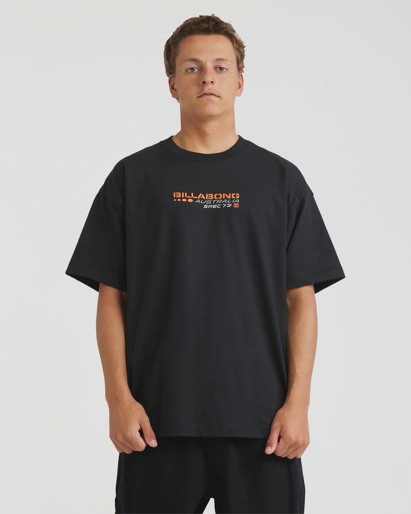 BILLABONG MENS SPEC 73 TYPE SS TEE - BLACK