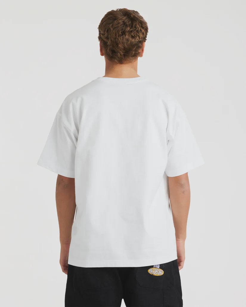 BILLABONG MENS SPEC 73 WORLD SS TEE - WHITE