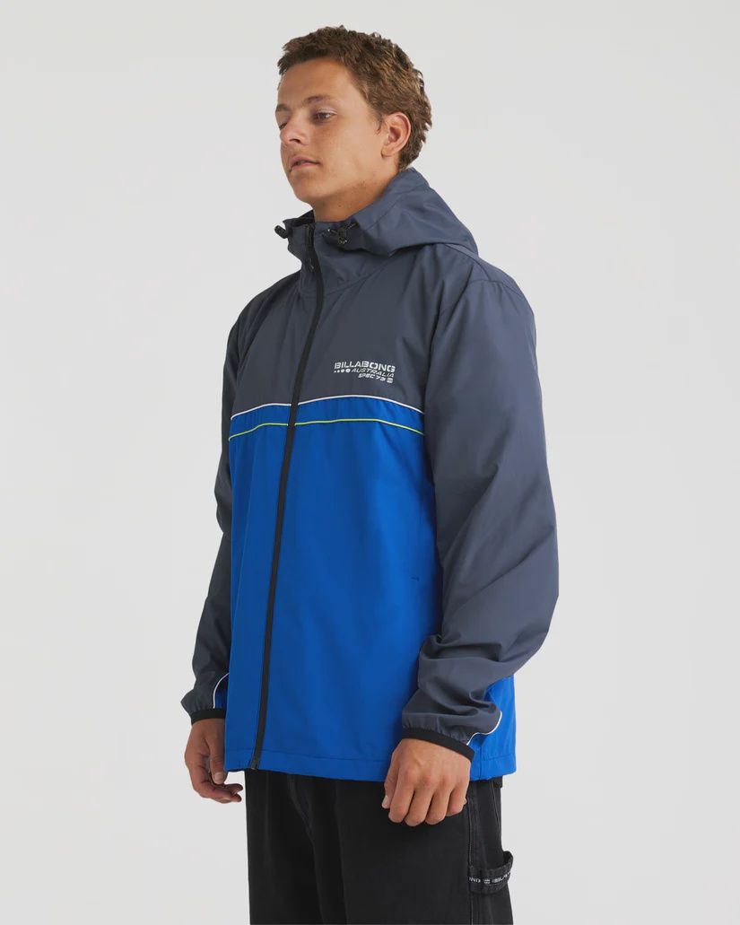 BILLABONG MENS SPEC73 WINDBREAKER JACKET - COBALT