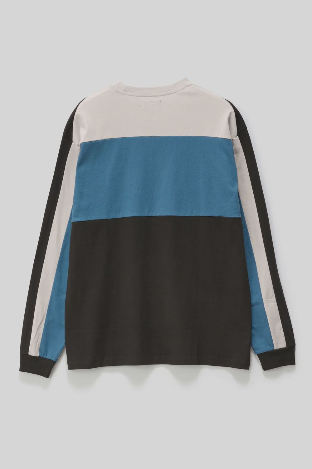 XLARGE MENS ITALIC PANEL LS TEE - FOG