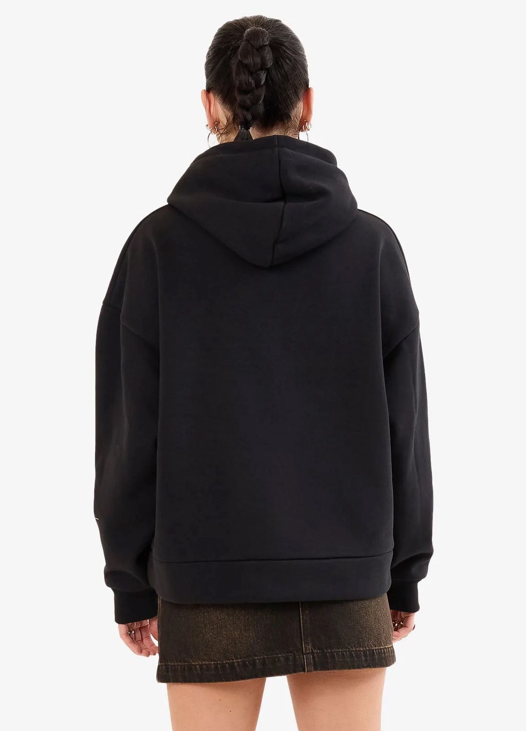 WORSHIP WOMENS LOVE BIRDS BOX FIT HOOD - BLACK