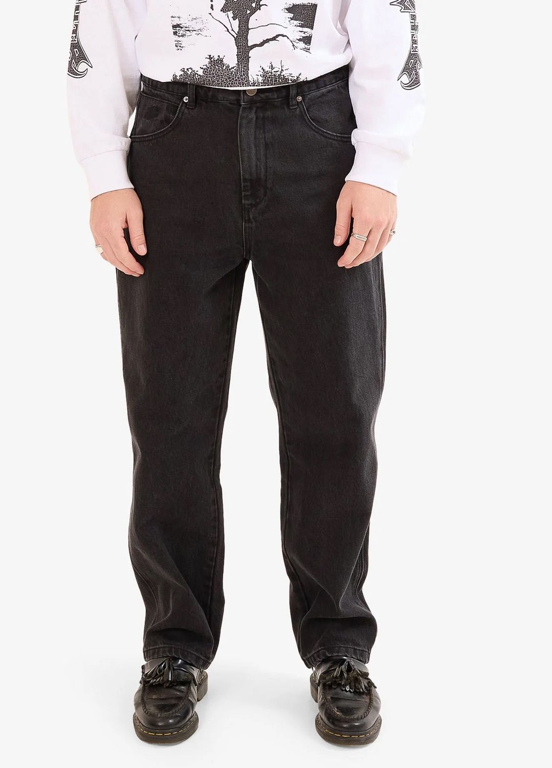 WORSHIP MENS LOUNGE JEAN - WORSHIP WASHED BLACK