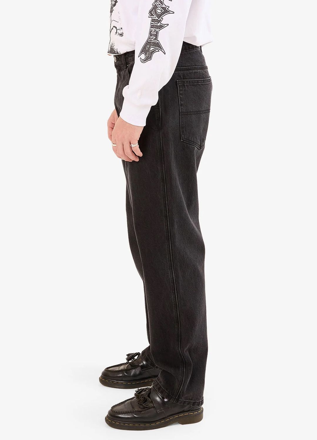 WORSHIP MENS LOUNGE JEAN - WORSHIP WASHED BLACK