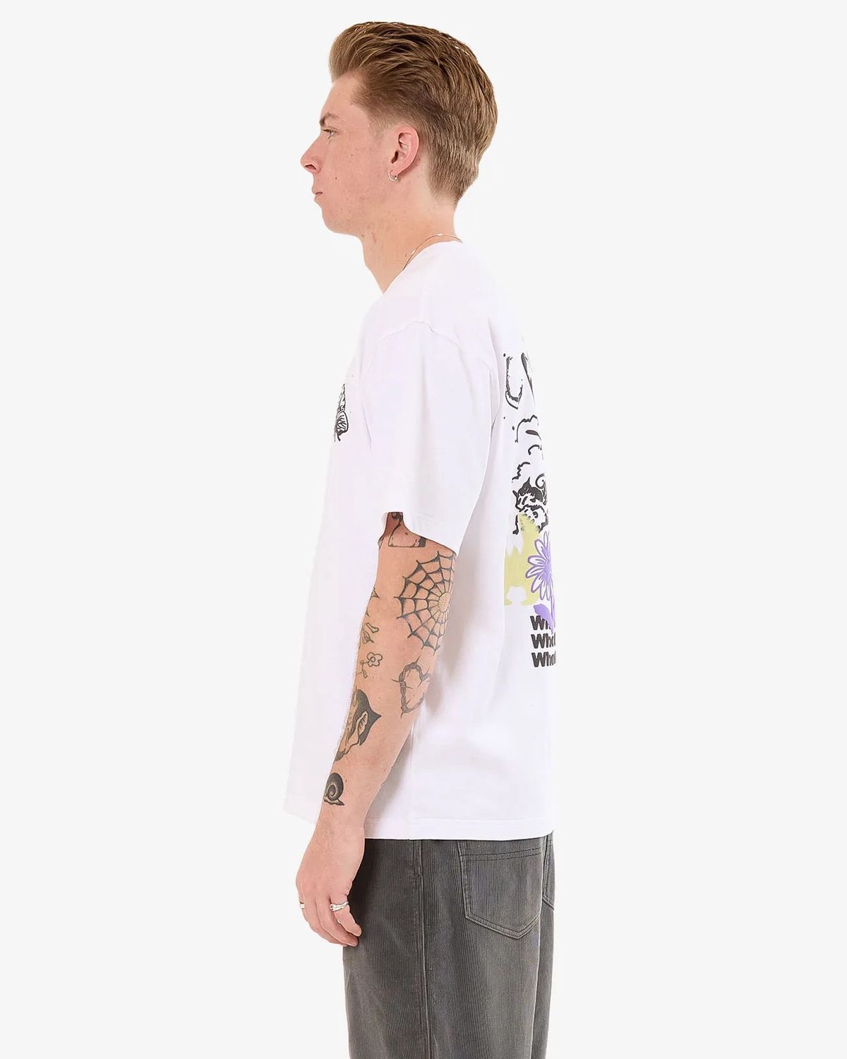 WORSHIP MENS NEVER ASSUME SS TEE - WHITE