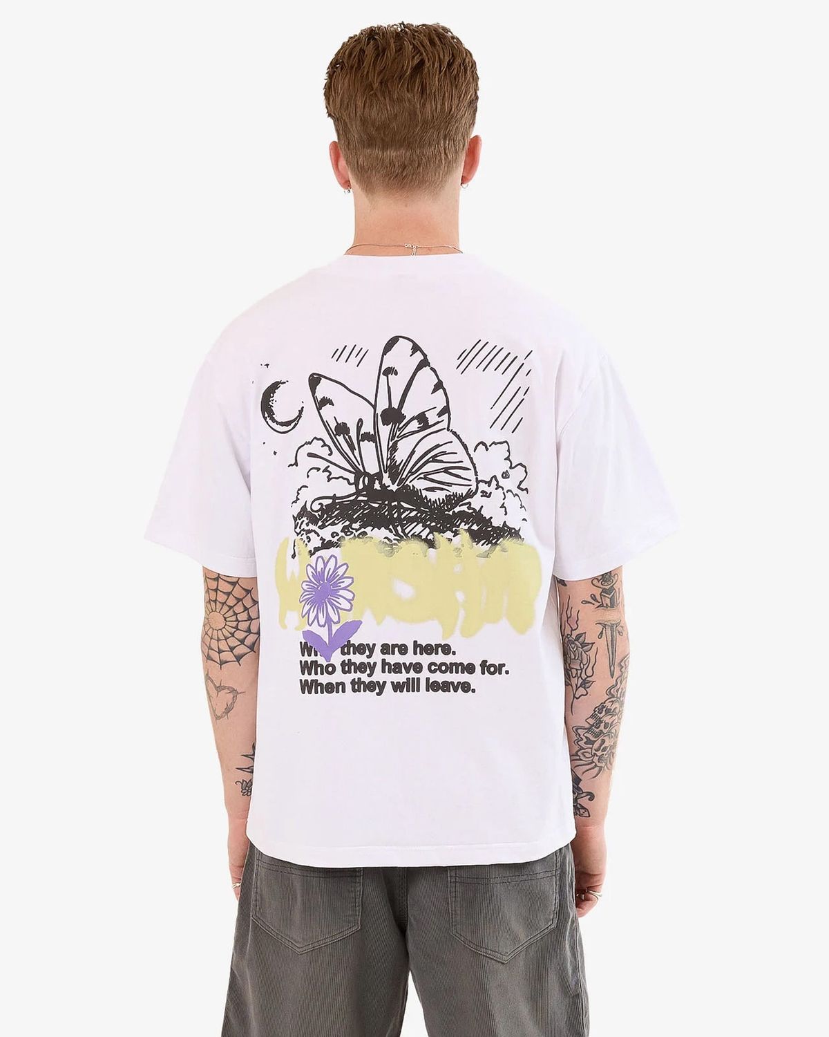 WORSHIP MENS NEVER ASSUME SS TEE - WHITE