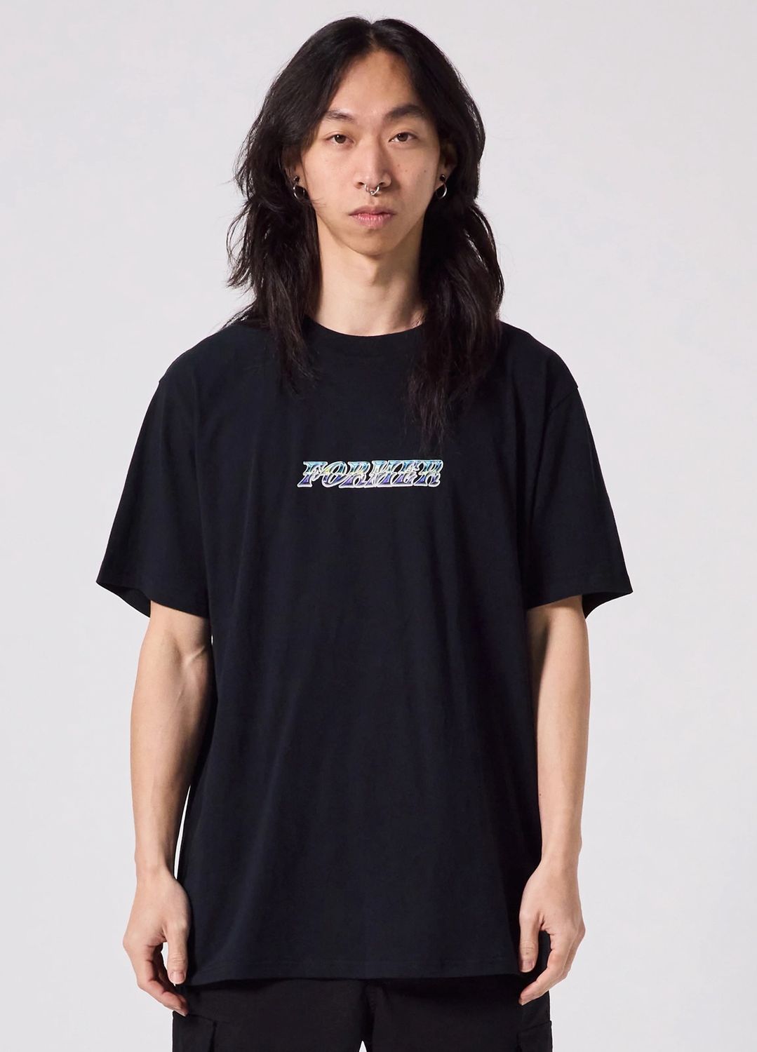 FORMER MENS FOIL SS TEE - BLACK