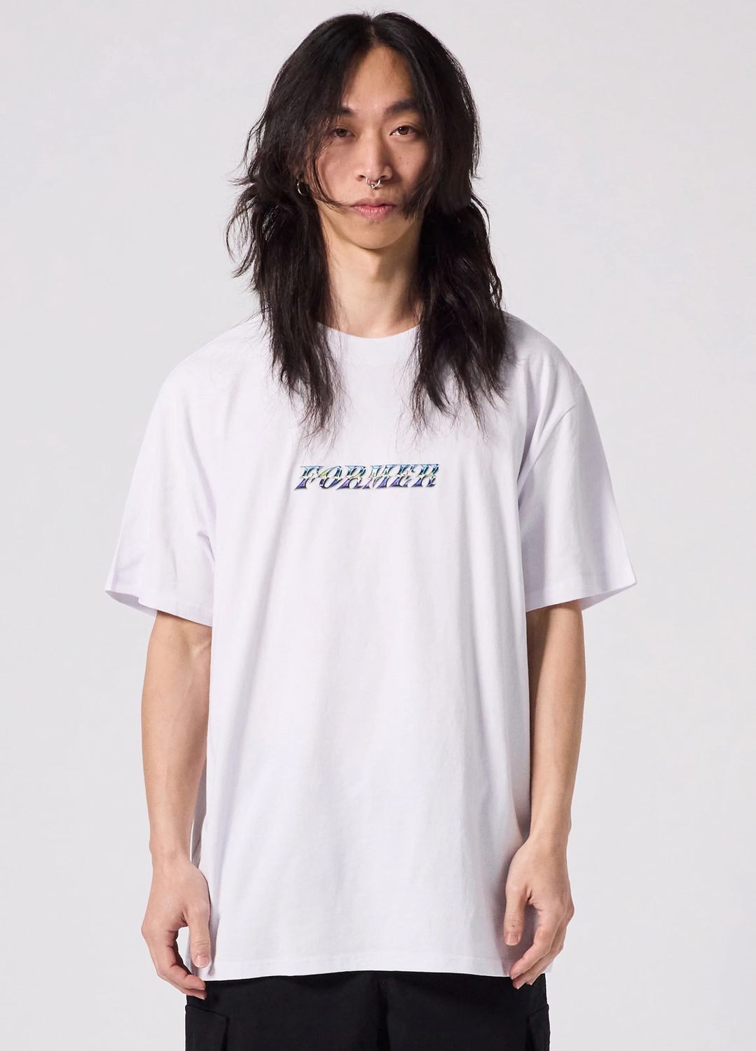 FORMER MENS FOIL SS TEE - WHITE