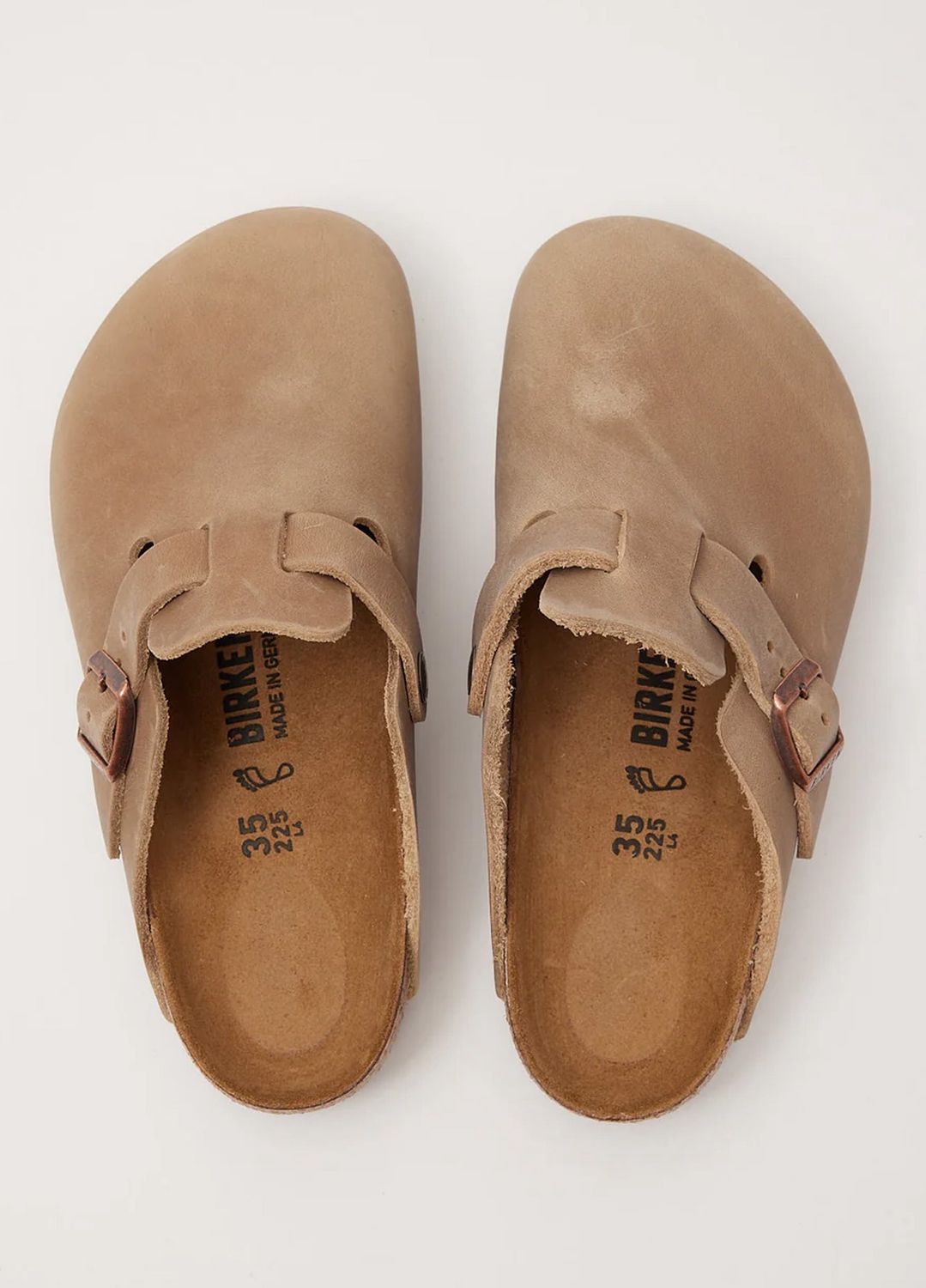 BIRKENSTOCK BOSTON TABACCO BROWN OILED LEATHER REGULAR