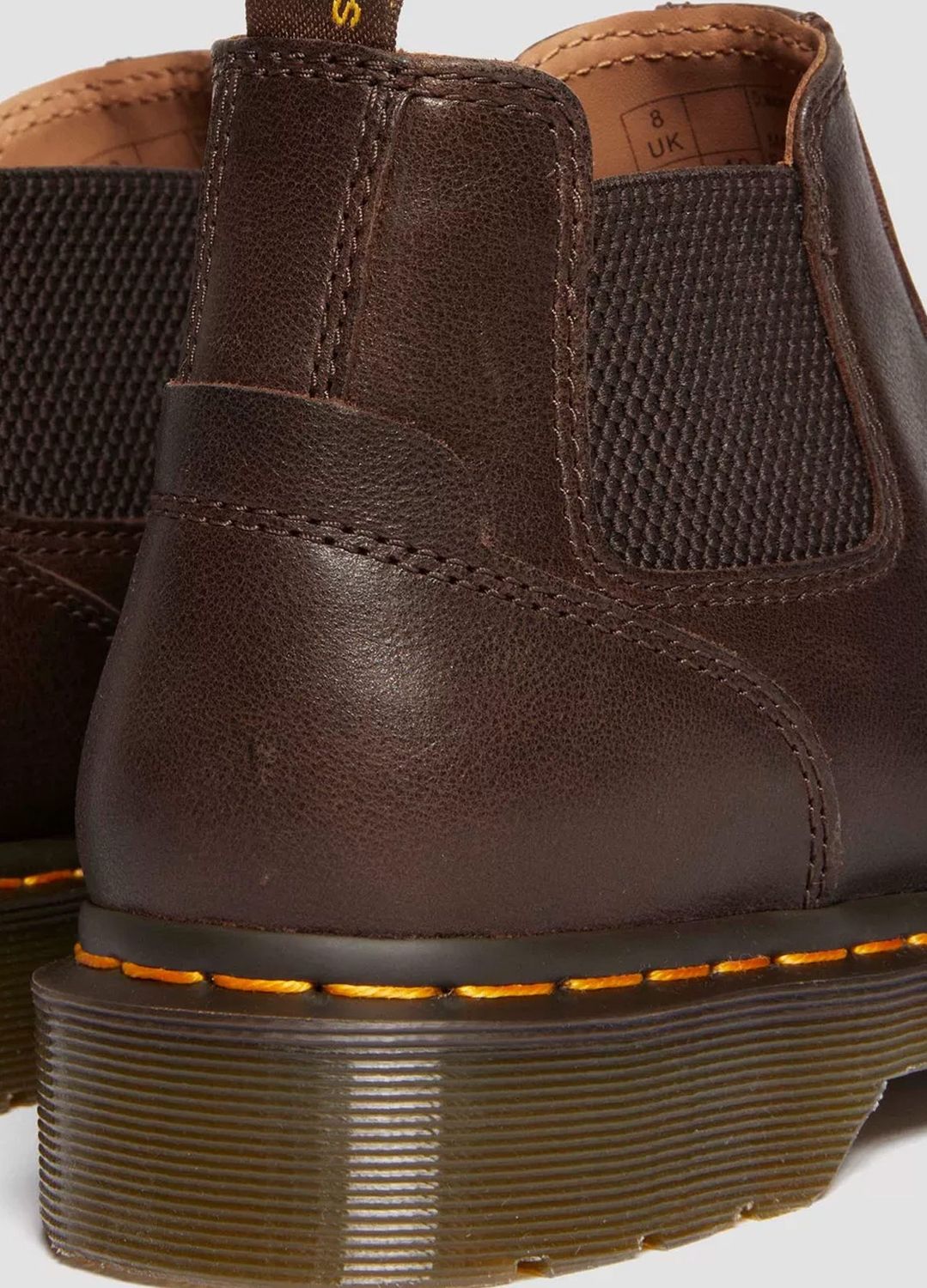 DR MARTENS UNISEX CROP CHELSEA BOOT - KELP BROWN AR ROGUE