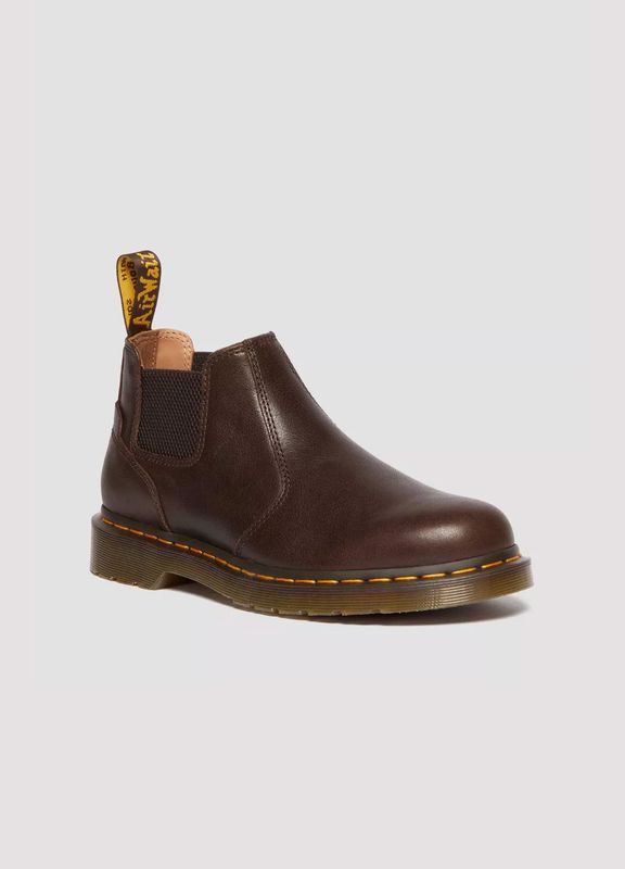 DR MARTENS UNISEX CROP CHELSEA BOOT - KELP BROWN AR ROGUE