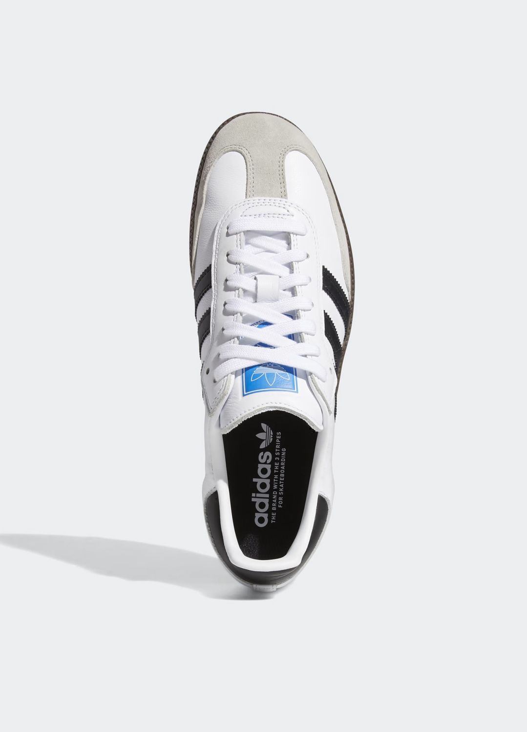ADIDAS SAMBA UNISEX ADV SHOE - WHITE/BLACK/GUM