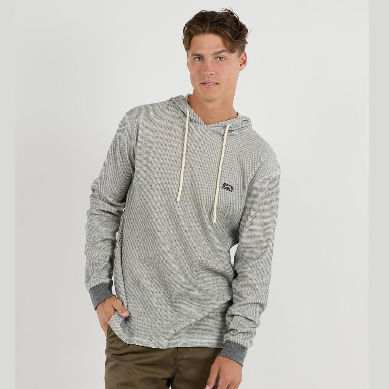 BILLABONG MENS KEYSTONE PULLOVER HOOD - OATMEAL HEATHER