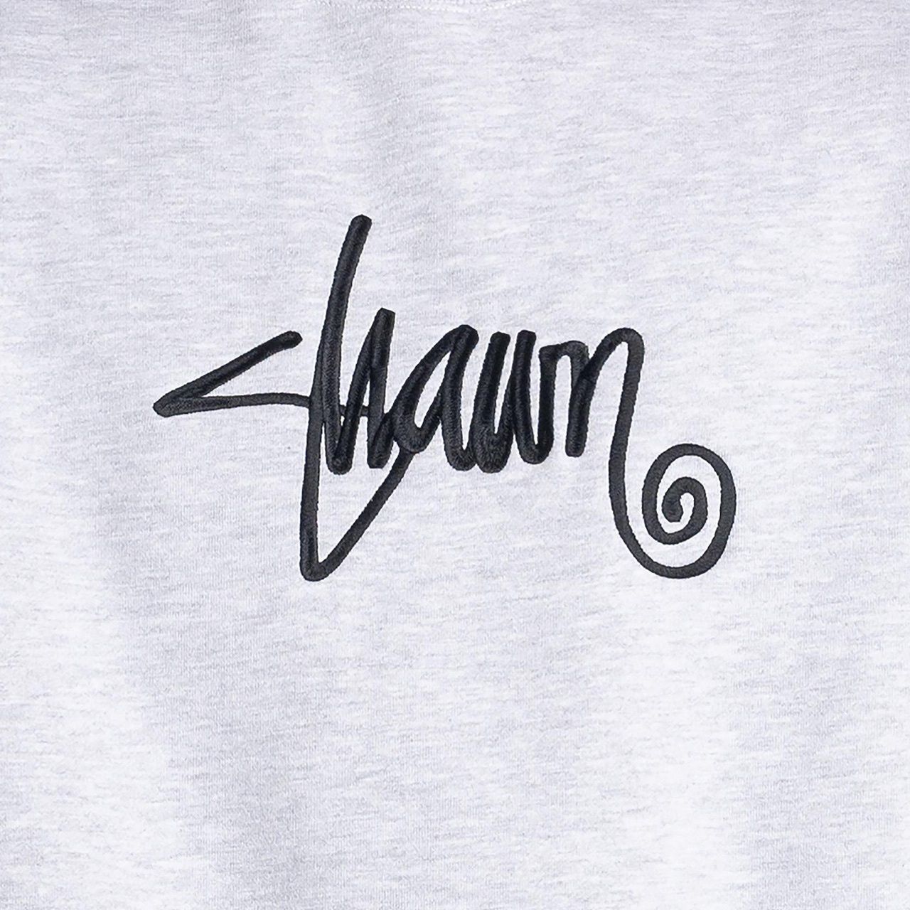 S-DOUBLE MENS SHAWN SCRIPT CREW - GREY HEATHER