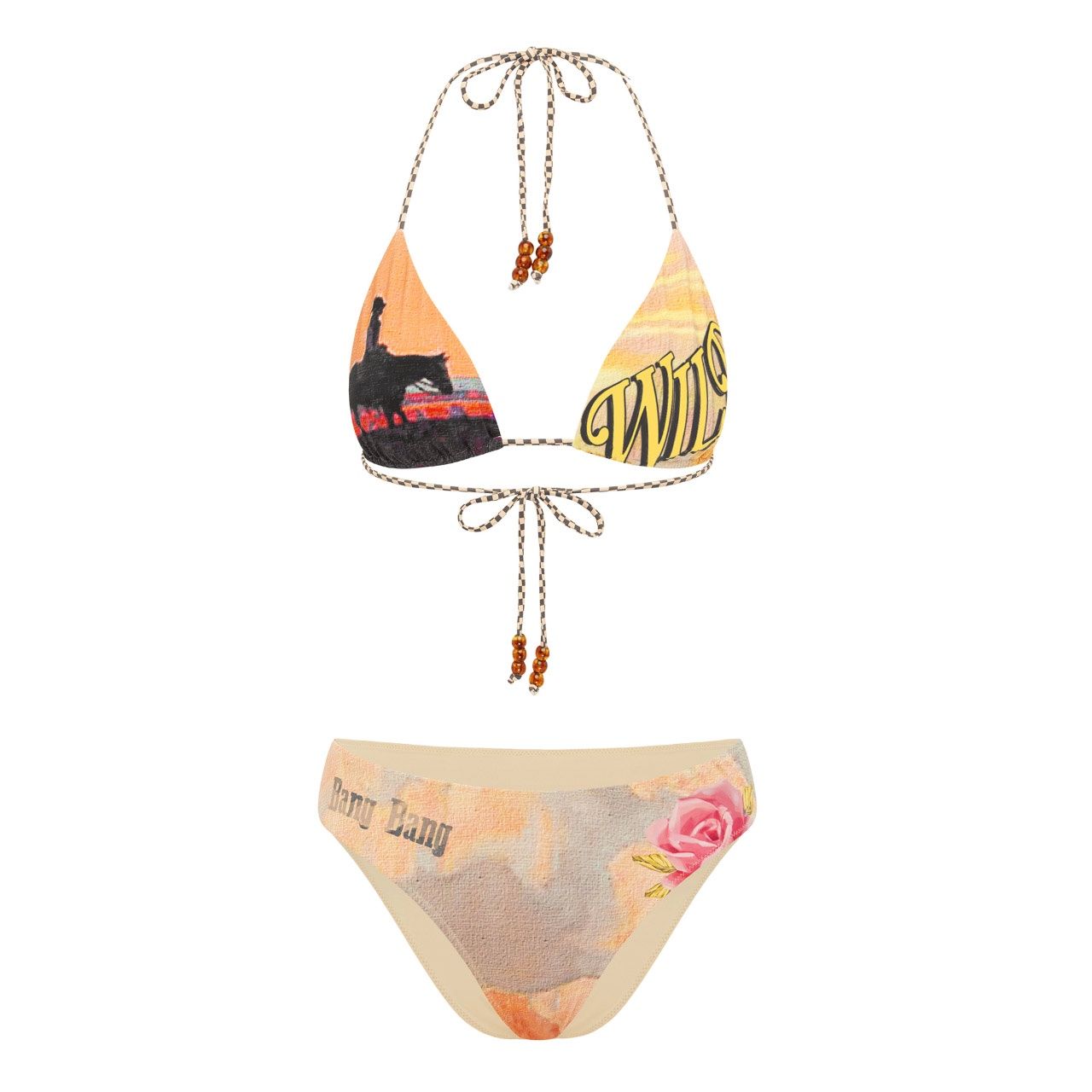 ITS NOW COOL WOMENS THE TRIANGLE BIKINI TOP - WILD HEARTS