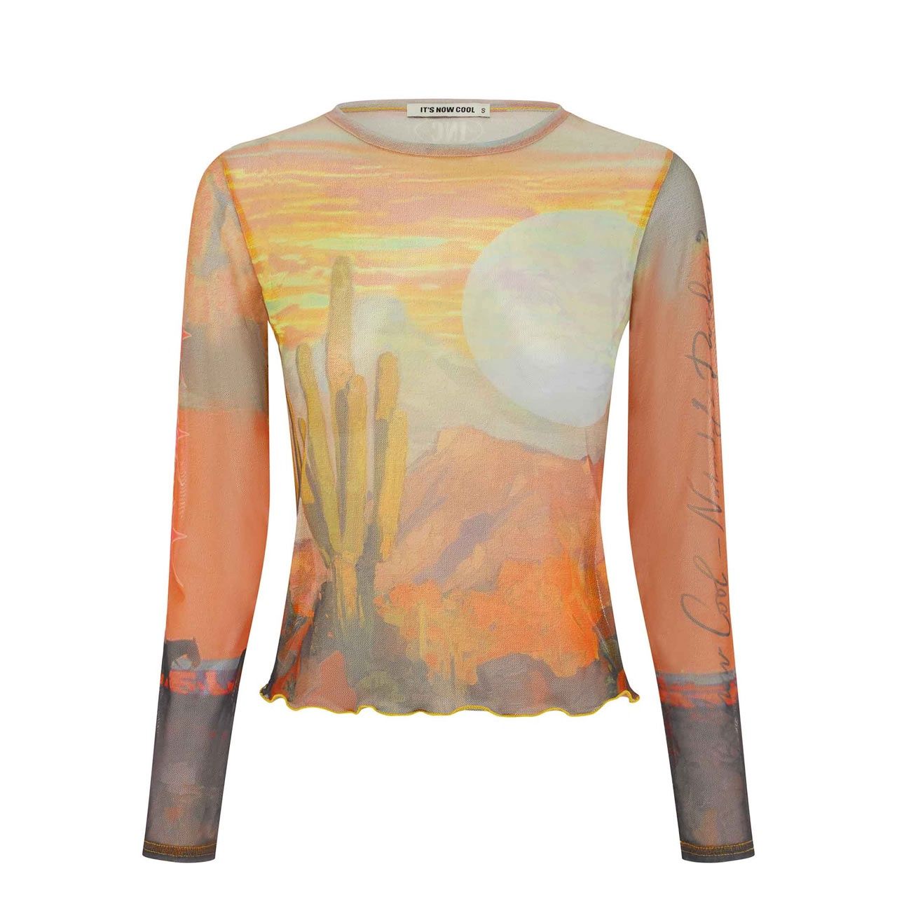 ITS NOW COOL WOMENS THE MESH LS CROP TOP - NOBODY&#39;S DARLIN