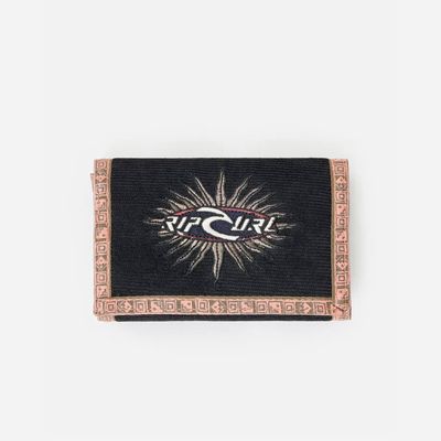 RIPCURL MENS ARCHIVE CORD SURF WALLET - WASHED  BLACK