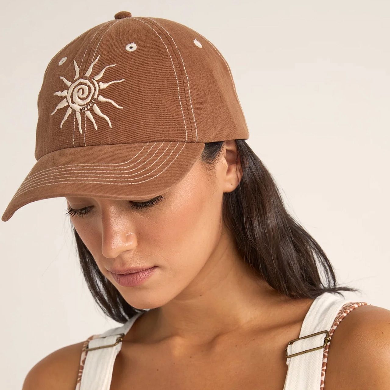 RHYTHM LADIES SEAFARER CAP - BROWN