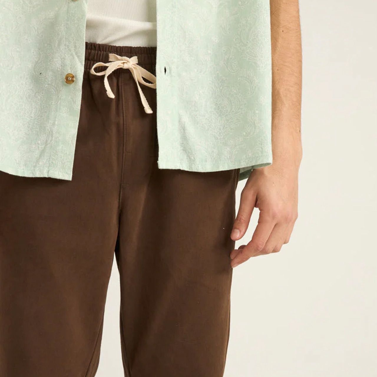 RHYTHM MENS BRUSHED JAM PANT - BROWN