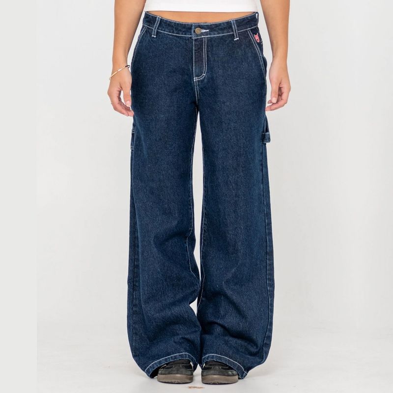 RUSTY WOMENS BILLIE 2.0 LOW RISE CARPENTER JEAN- IND