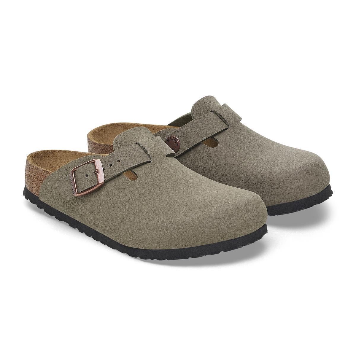 BIRKENSTOCK KIDS BOSTON BIRKIBUC NARROW - STONE