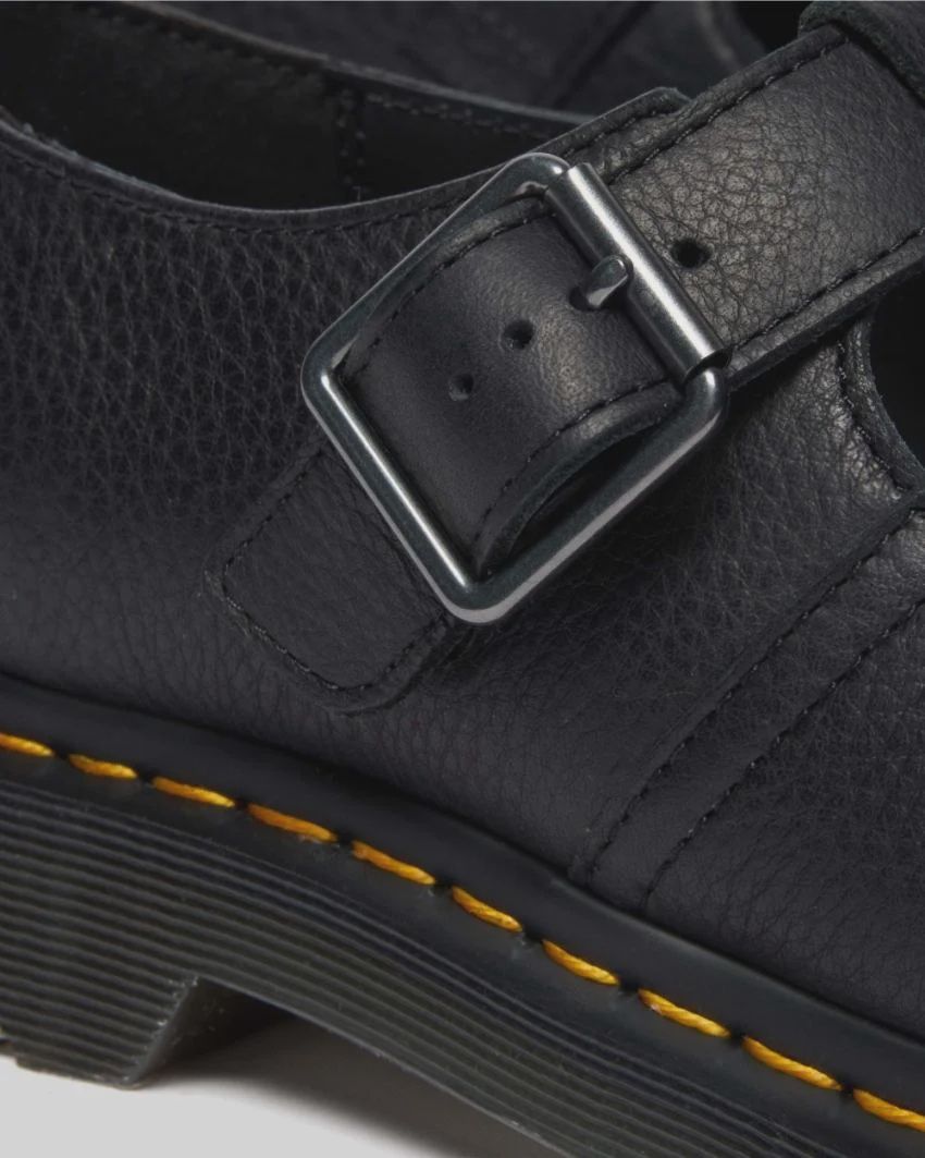 DR MARTENS POLLEY T-BAR SHOE - BLACK AMBASSADOR