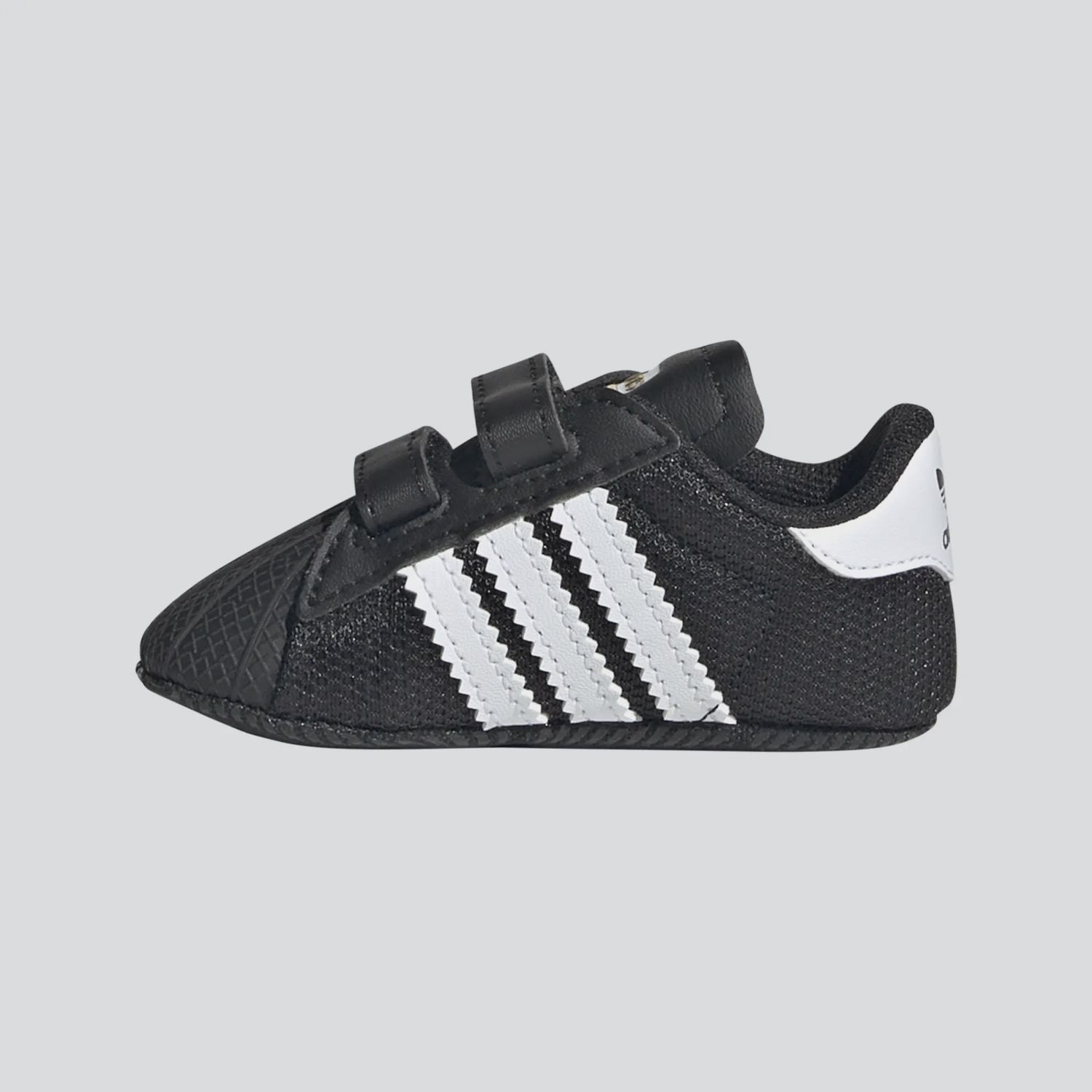 ADIDAS KIDS SUPERSTAR CRIB SHOE - BLACK