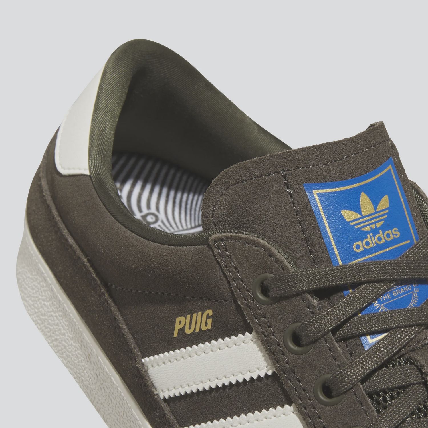 ADIDAS MENS PUIG INDOOR SHOE - SHADOW OLIVE