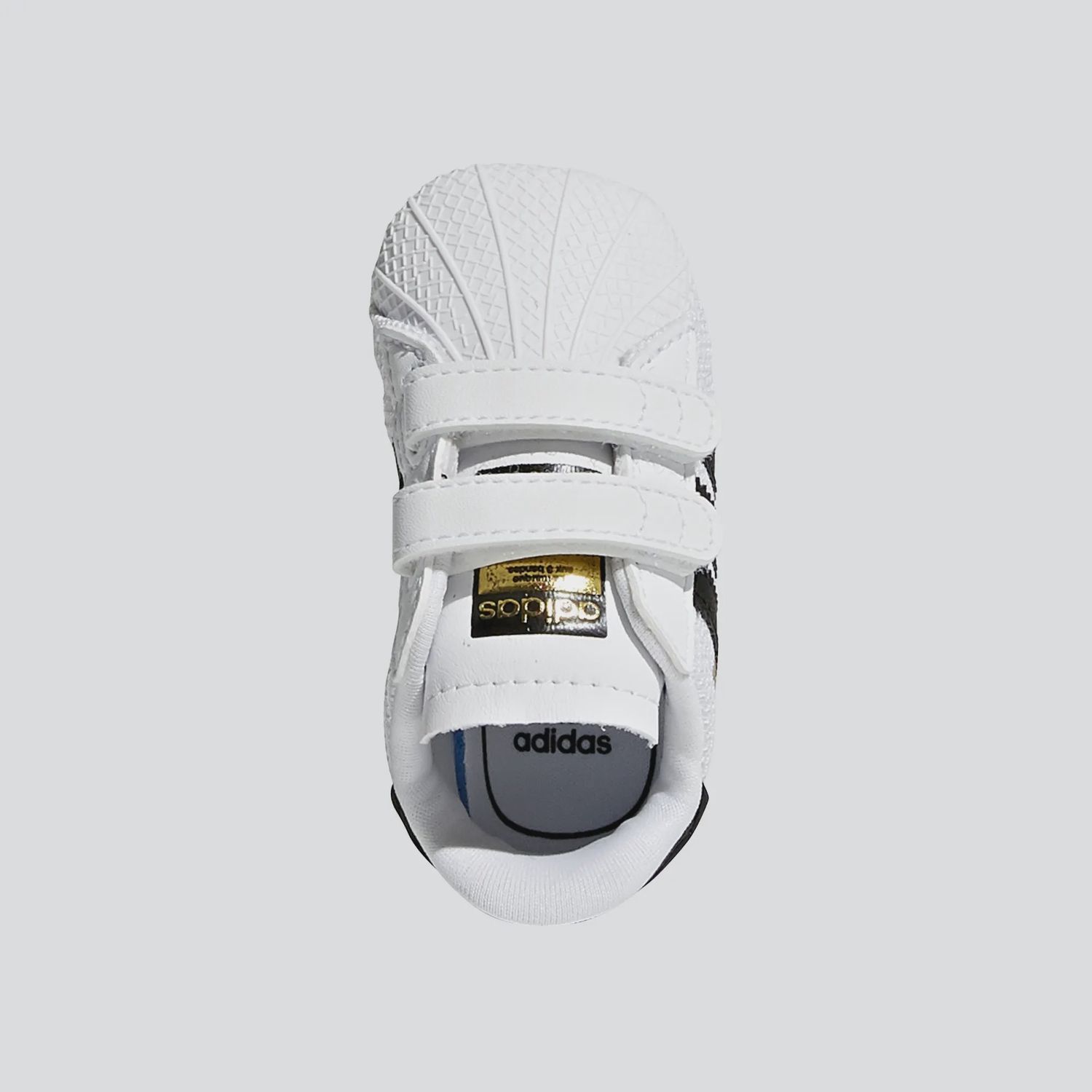 ADIDAS KIDS SUPERSTAR CRIB SHOE -  WHITE