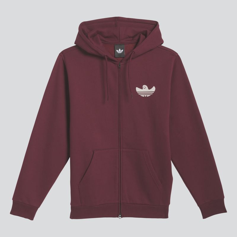 ADIDAS MENS SHMOO GRAPHIC HOODIE -  SHADOW RED / ALUMIN