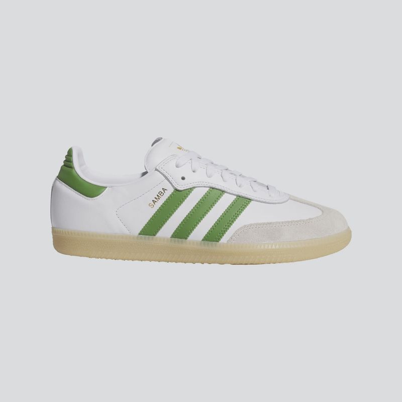 ADIDAS UNISEX SAMBA SHOE - FTWWHT/CREGRN/GUM3