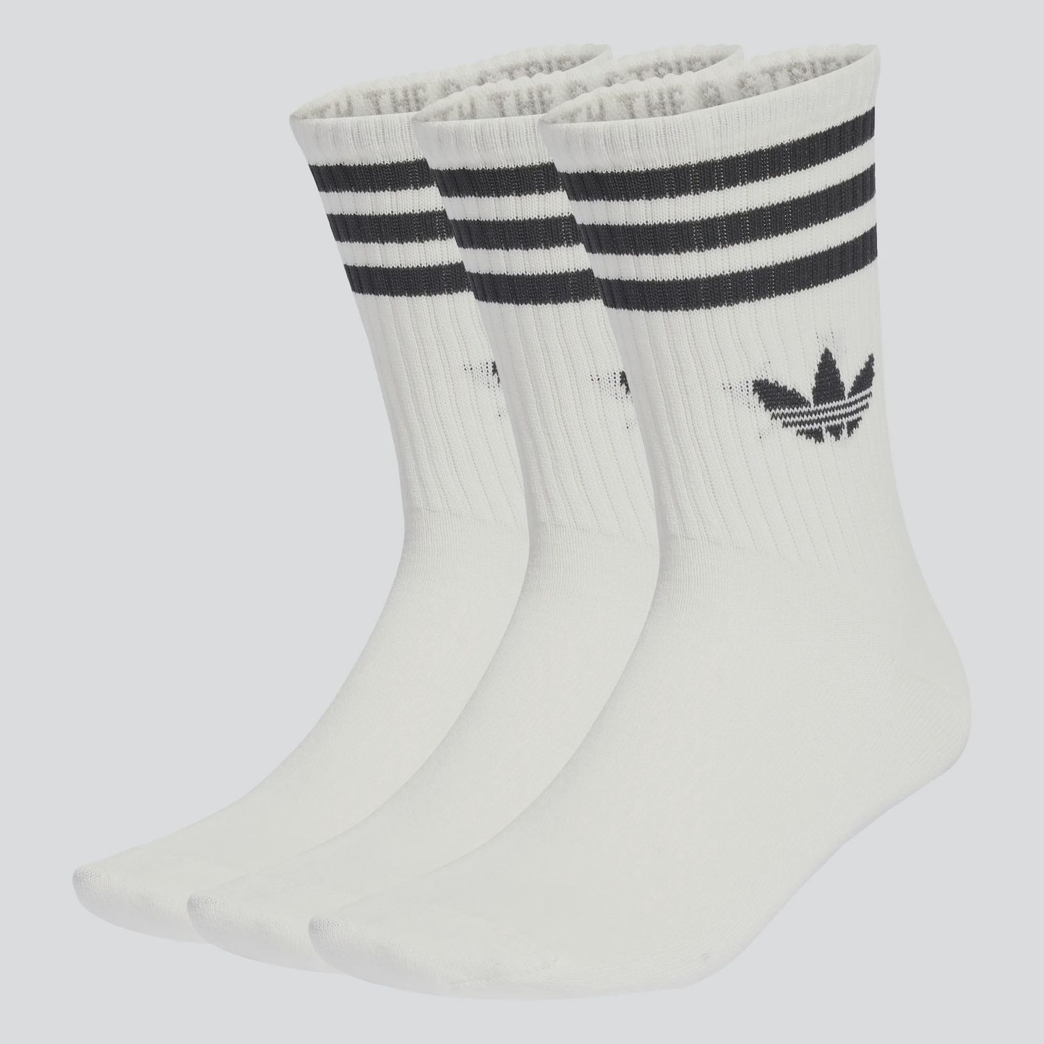ADIDAS 3S CREW SOCK 3 PACK - WHITE