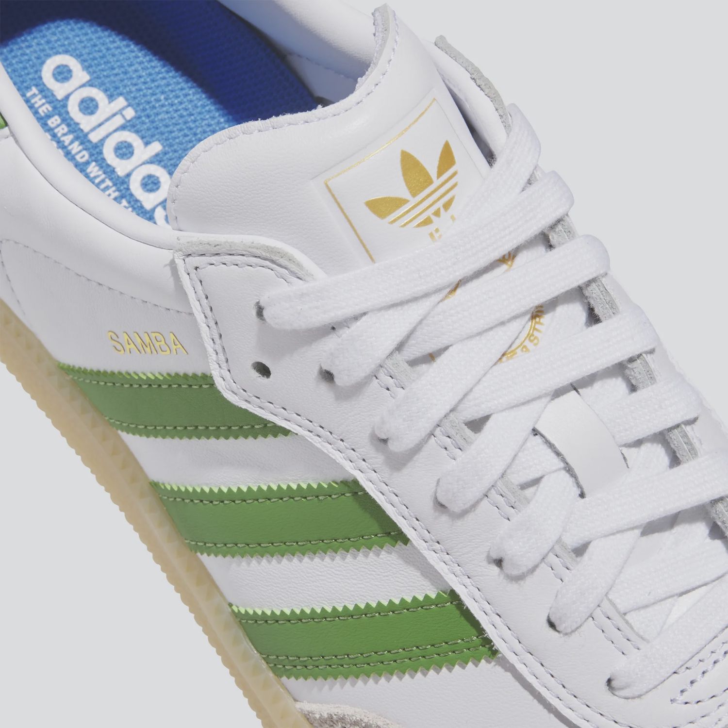 ADIDAS UNISEX SAMBA SHOE - FTWWHT/CREGRN/GUM3