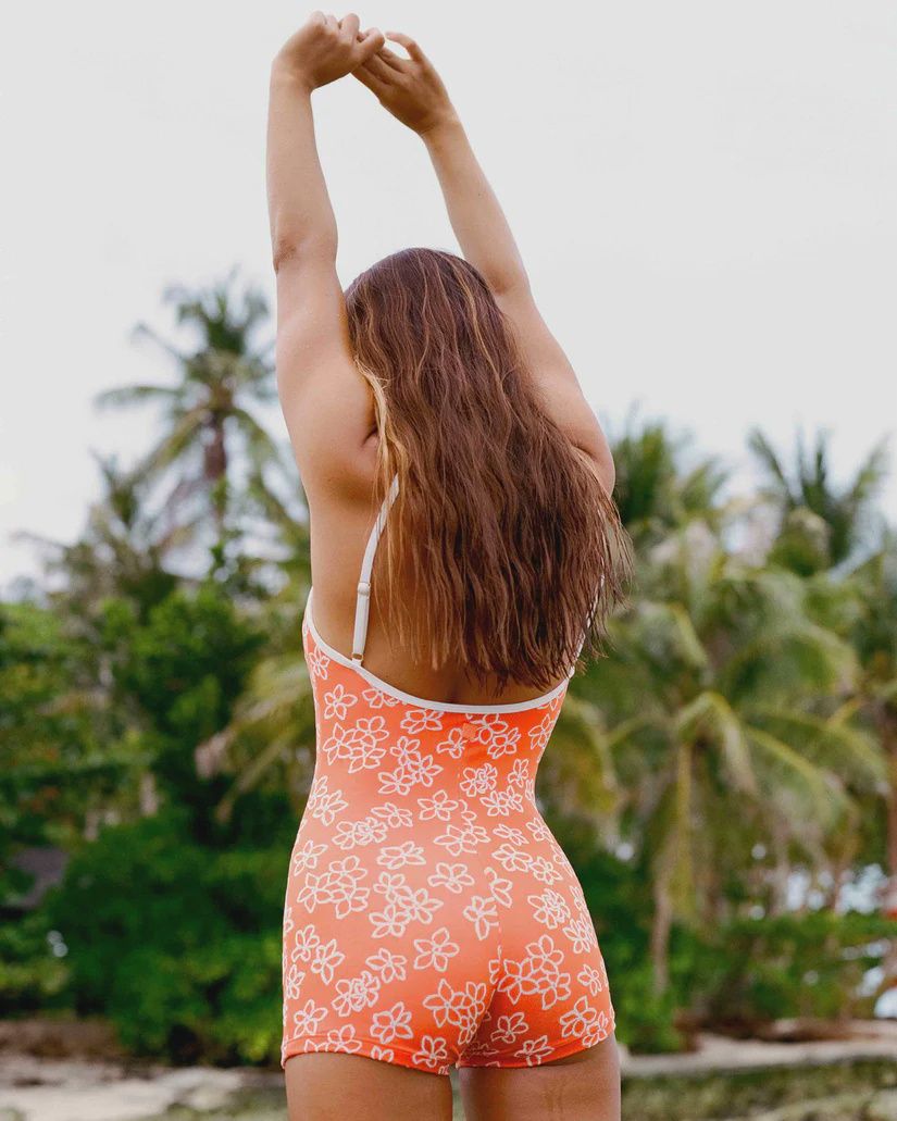 BILLABONG WOMENS JOSIE HAVE IT ALL BOY SHORT BODYSUIT SWIMSUIT