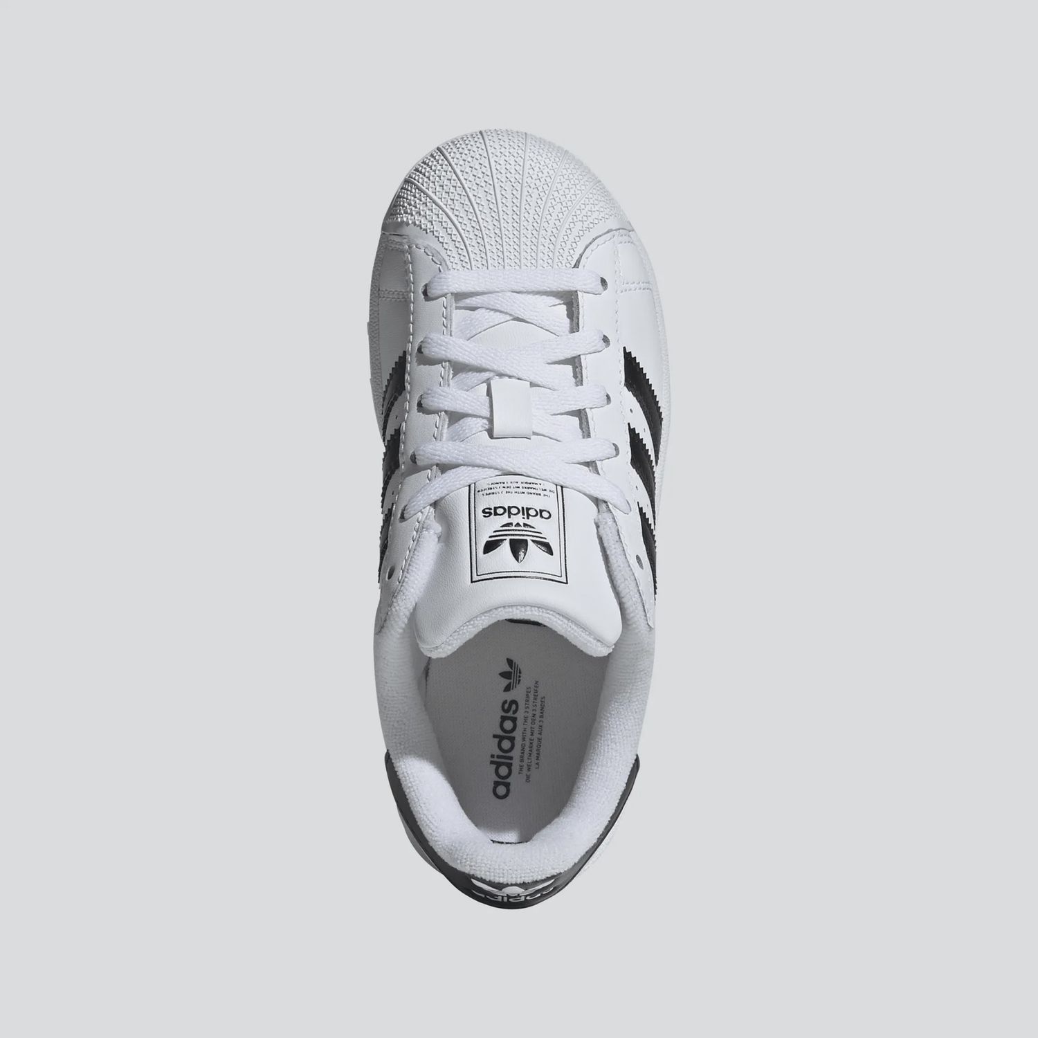 ADIDAS YOUTH SUPERSTAR II SHOE - WHITE/BLACK/WITE