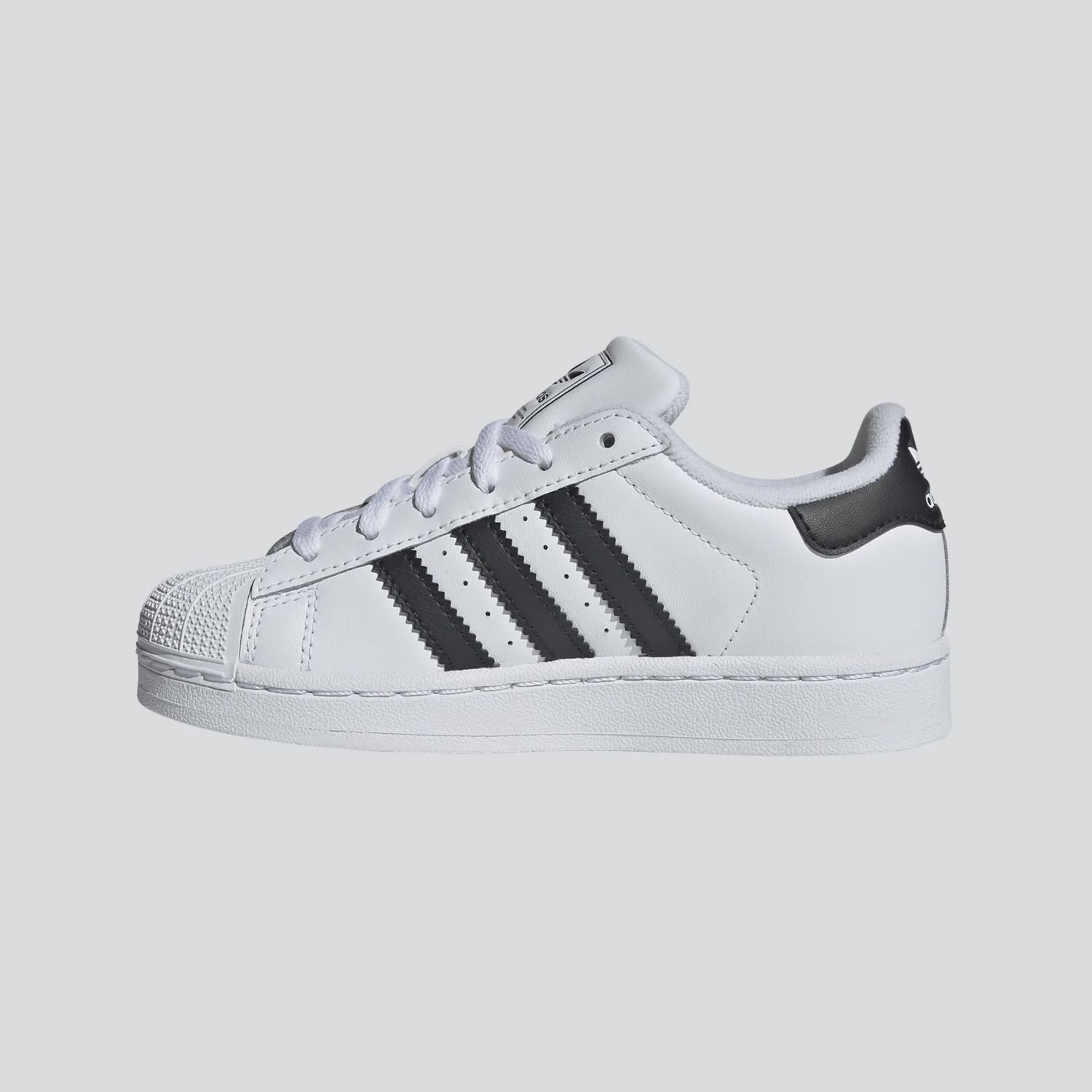 ADIDAS YOUTH SUPERSTAR II SHOE - WHITE/BLACK/WITE