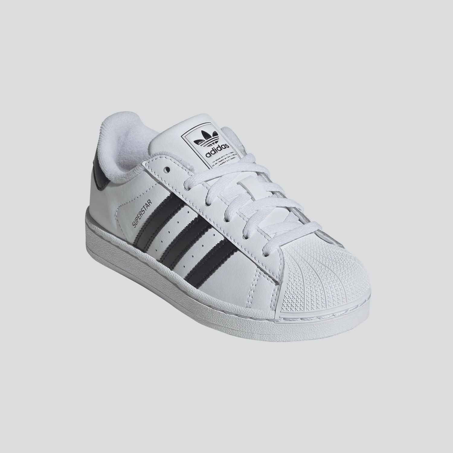 ADIDAS YOUTH SUPERSTAR II SHOE - WHITE/BLACK/WITE