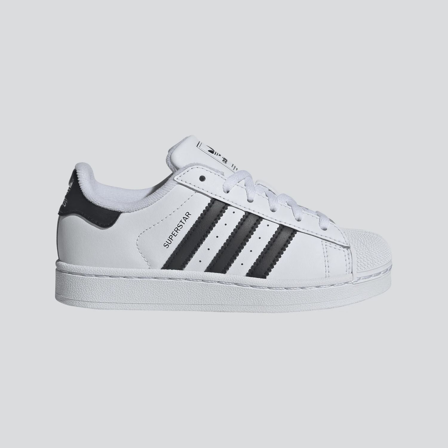ADIDAS YOUTH SUPERSTAR II SHOE - WHITE/BLACK/WITE