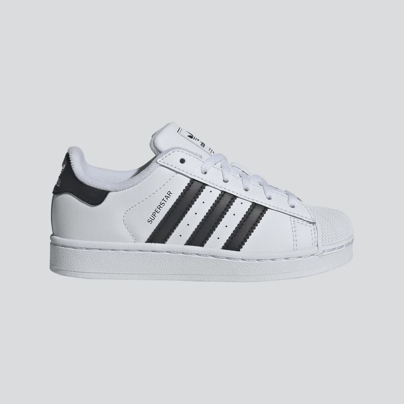ADIDAS YOUTH SUPERSTAR II SHOE - WHITE/BLACK/WITE