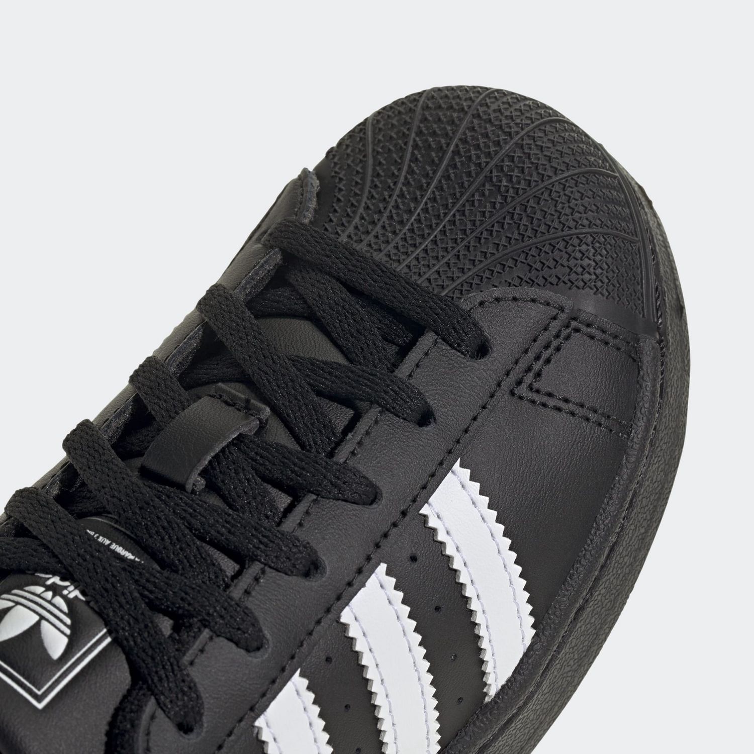 ADIDAS YOUTH SUPERSTAR II SHOE - BLACK / WHITE / BLACK