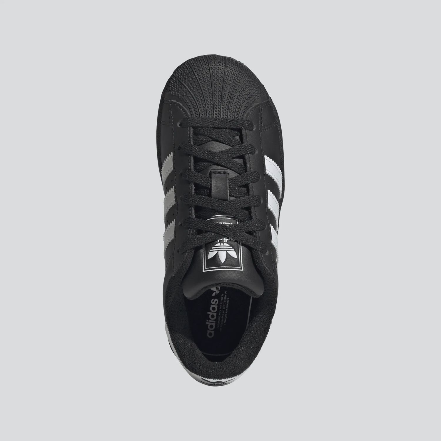 ADIDAS YOUTH SUPERSTAR II SHOE - BLACK / WHITE / BLACK