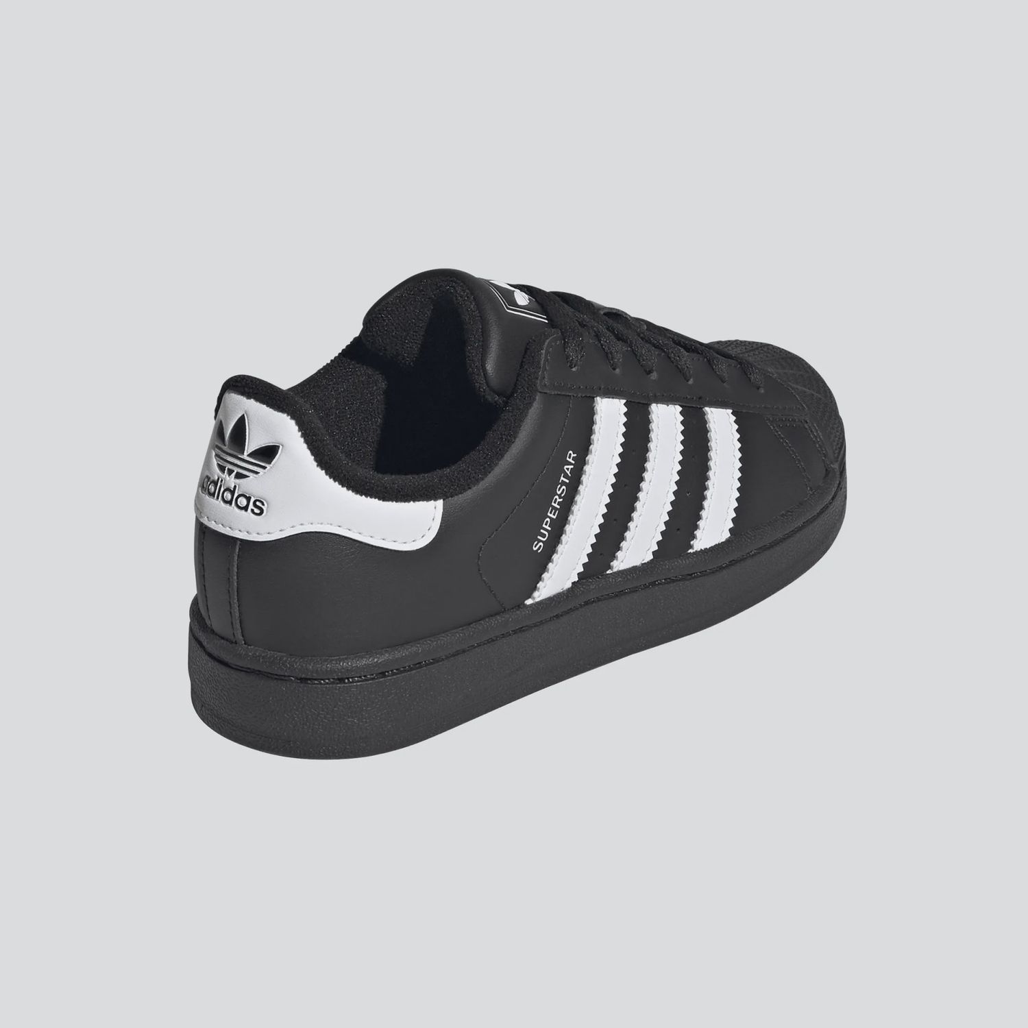 ADIDAS YOUTH SUPERSTAR II SHOE - BLACK / WHITE / BLACK