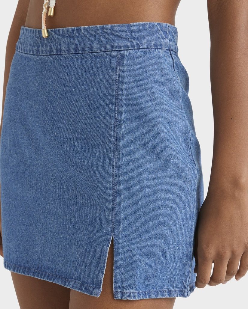 BILLABONG WOMENS WAVE WASHED SKIRT
