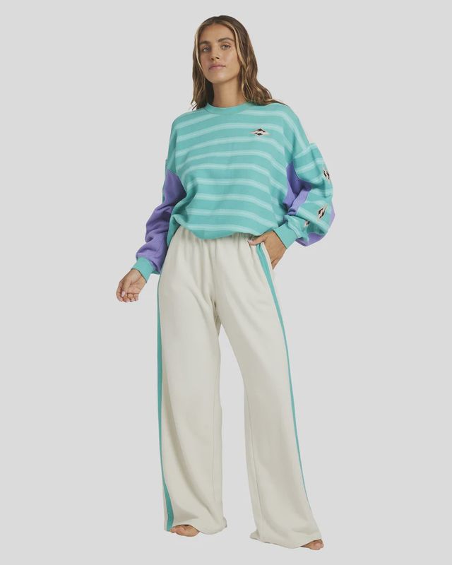 BILLABONG WOMENS WAVE OUT FLEECE ELASTIC PANT