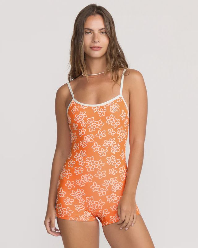BILLABONG WOMENS JOSIE HAVE IT ALL BOY SHORT BODYSUIT SWIMSUIT