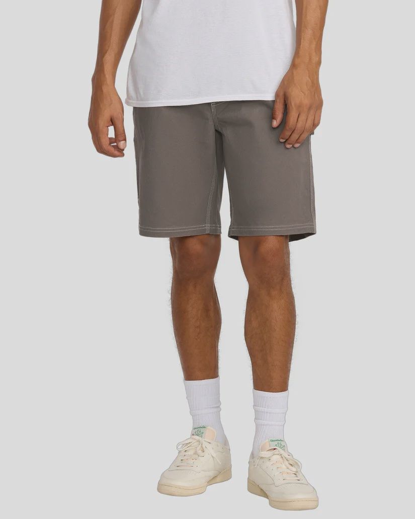 RVCA MENS AMERICANA CARPENTER SHORT 20 - MUSHROOM