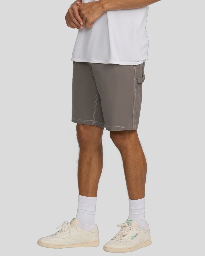 RVCA MENS AMERICANA CARPENTER SHORT 20 - MUSHROOM