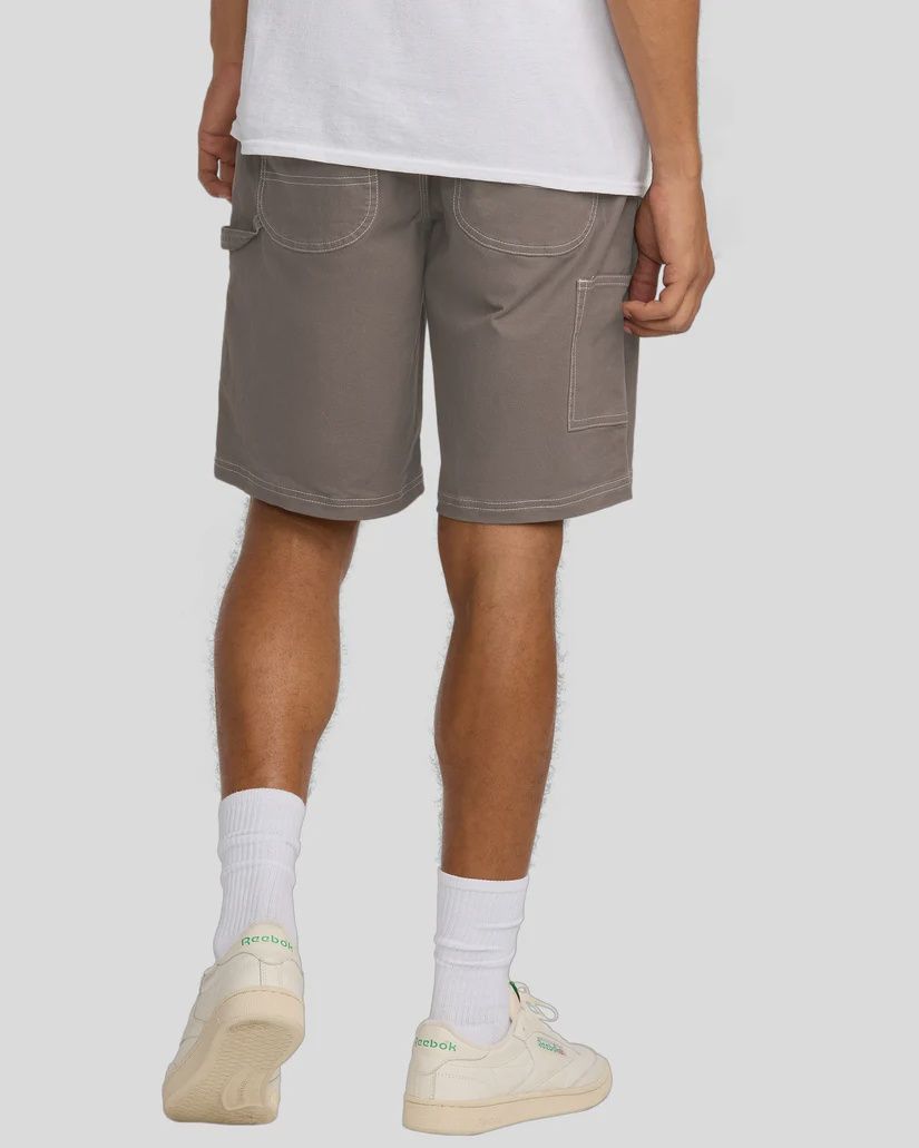 RVCA MENS AMERICANA CARPENTER SHORT 20 - MUSHROOM