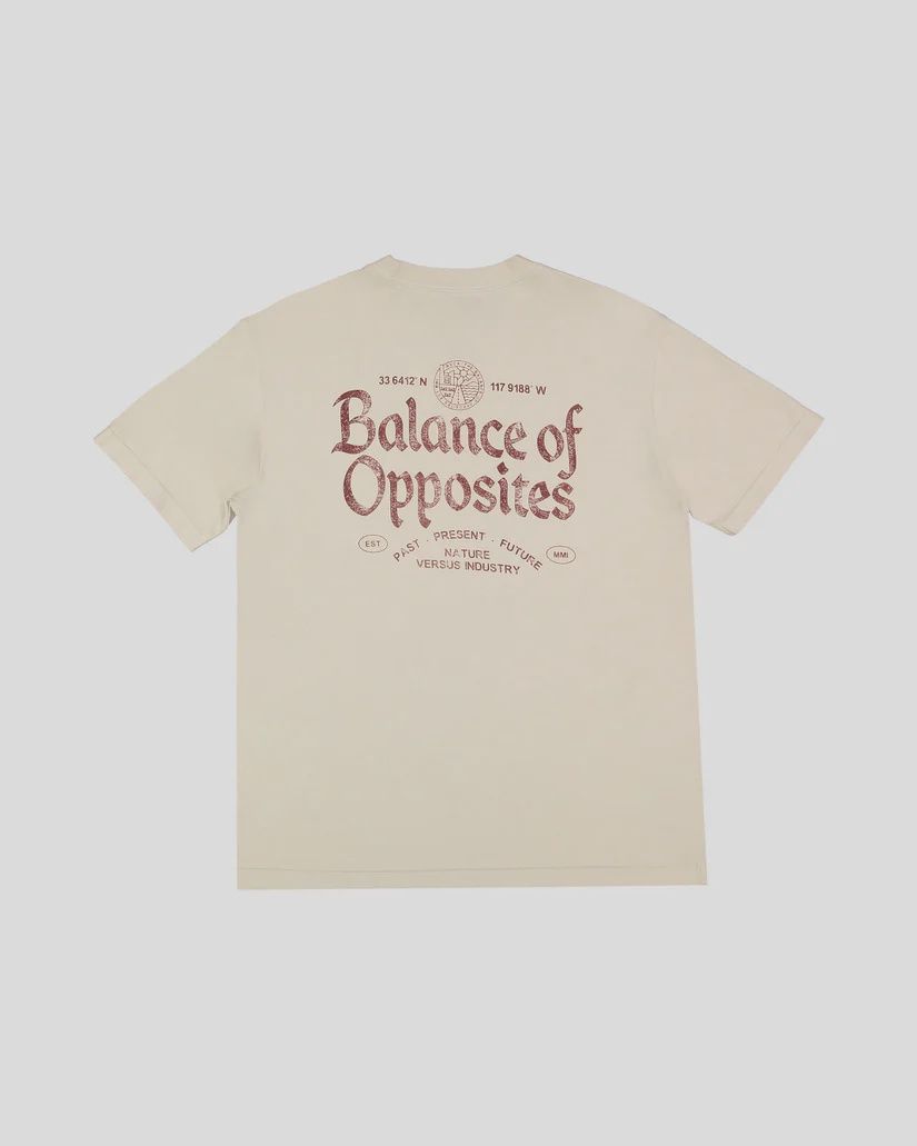RVCA MENS UTILITY SERVICES SS TEE - CERAMIC