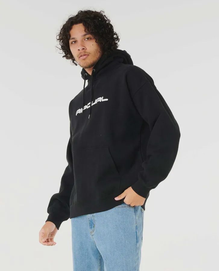 RIP CURL MENS DOSED UP HOOD - BLACK