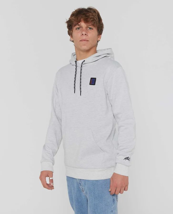 RIP CURL MENS ANTI SERIES SEARCH BASE HOOD - GREY MARLE